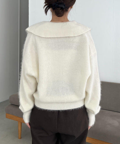【優質穿著感】WOOL100仿貂絨開衫