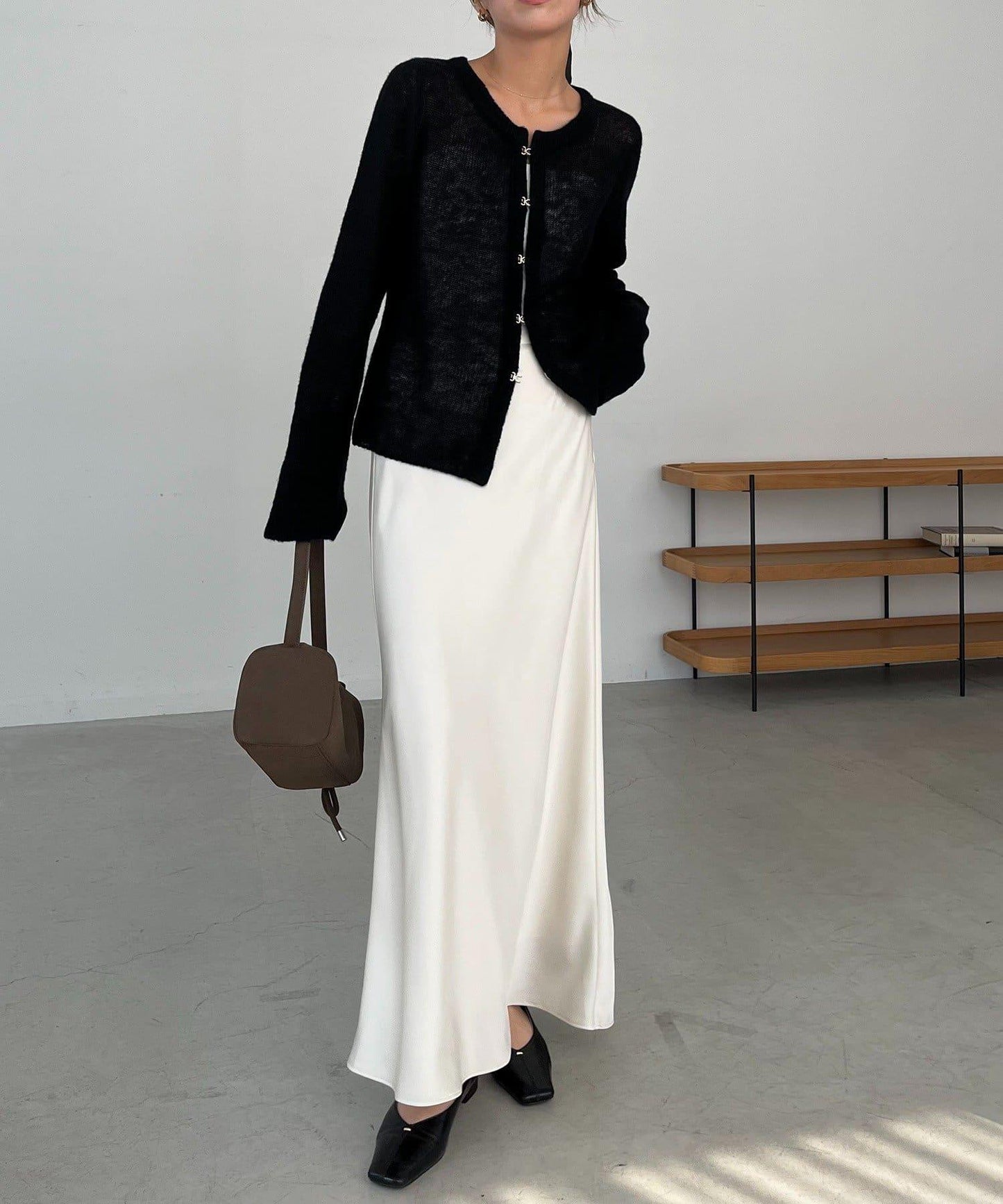 【CAPRICIEUX LE'MAGE】天絲羊毛扣式開衫