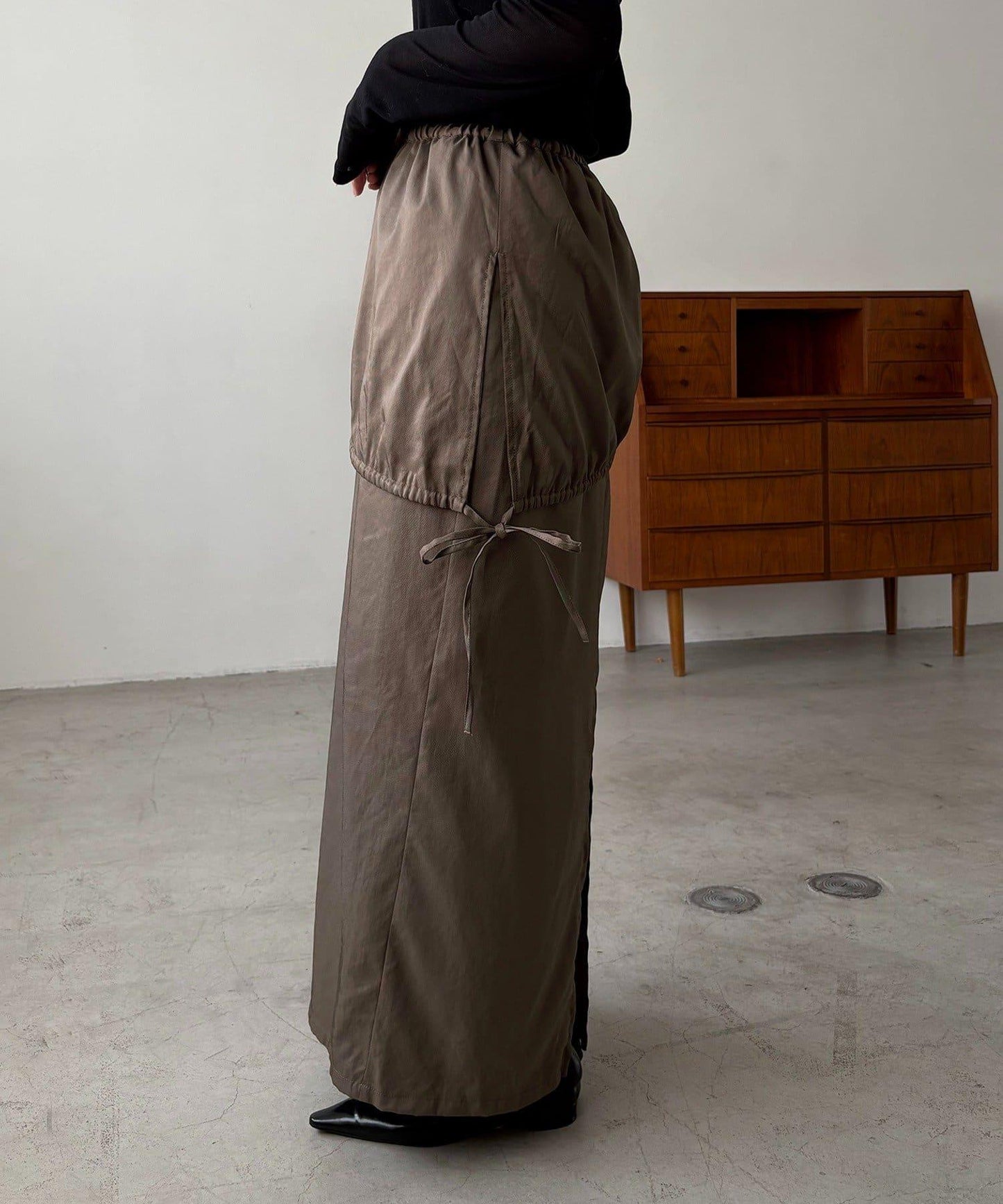 【CAPRICIEUX LE'MAGE】不對稱兩穿吊帶連衣裙