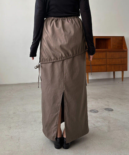 【CAPRICIEUX LE'MAGE】不對稱兩穿吊帶連衣裙