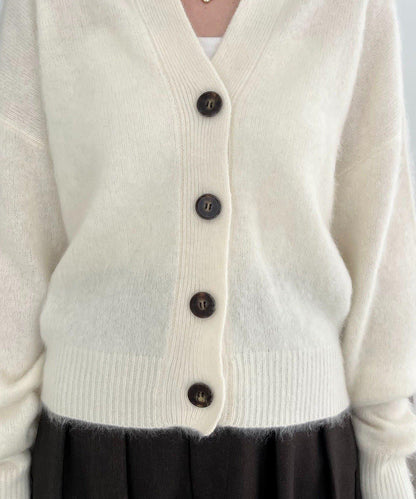 【優質穿著感】WOOL100仿貂絨開衫