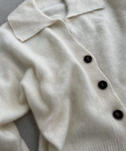 【優質穿著感】WOOL100仿貂絨開衫