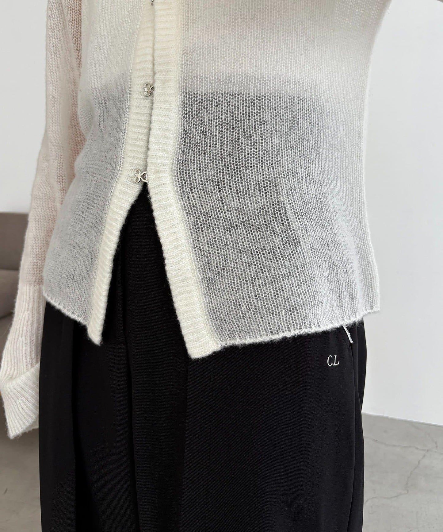 【CAPRICIEUX LE'MAGE】天絲羊毛扣式開衫