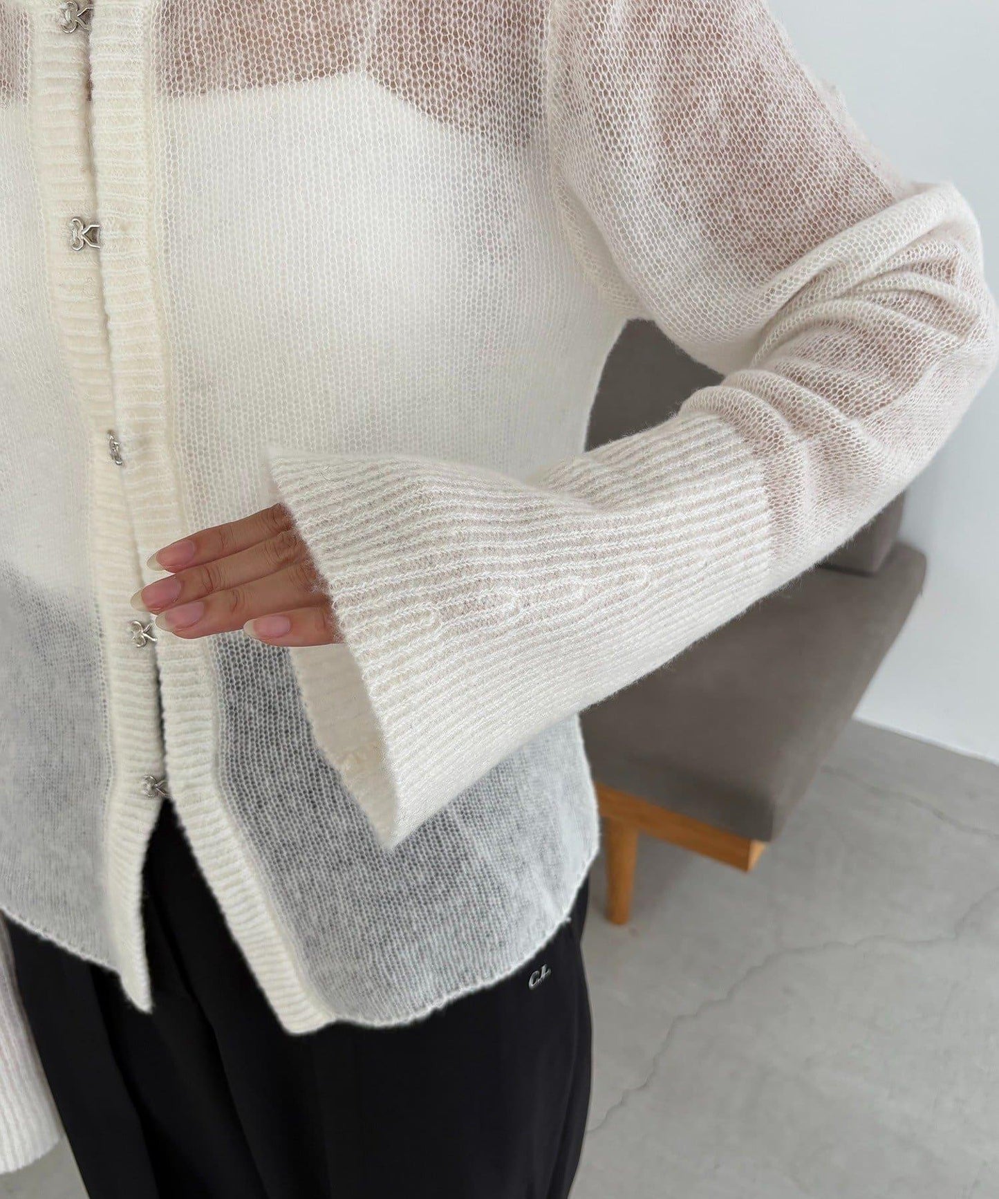 【CAPRICIEUX LE'MAGE】天絲羊毛扣式開衫