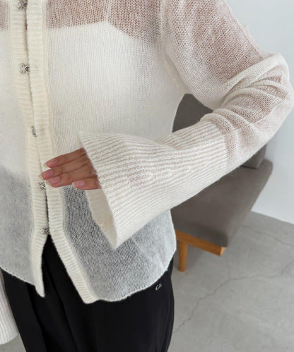 【CAPRICIEUX LE'MAGE】天絲羊毛扣式開衫