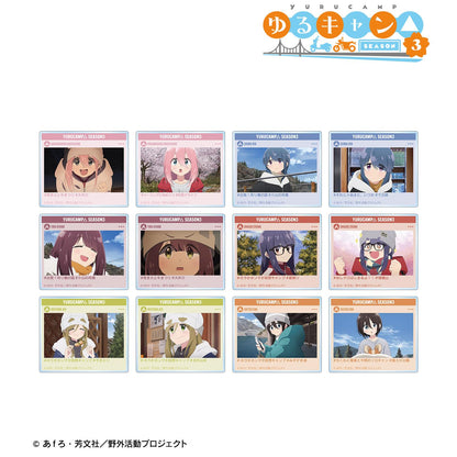 《搖曳露營》SEASON3 場景插畫亞克力卡片 交易用【全套BOX/12個裝】