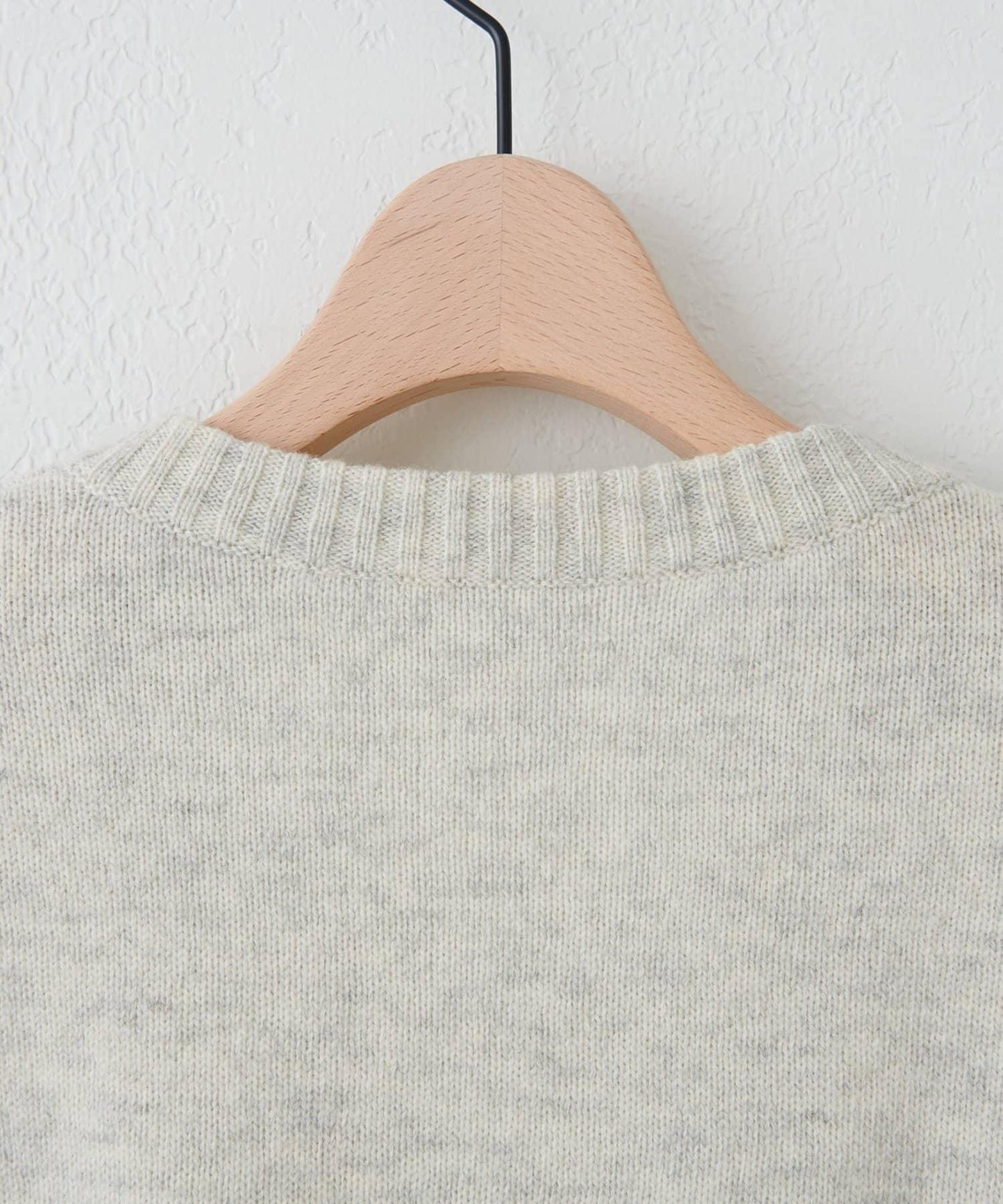 【Discoat】美利奴羊毛V領針織衫