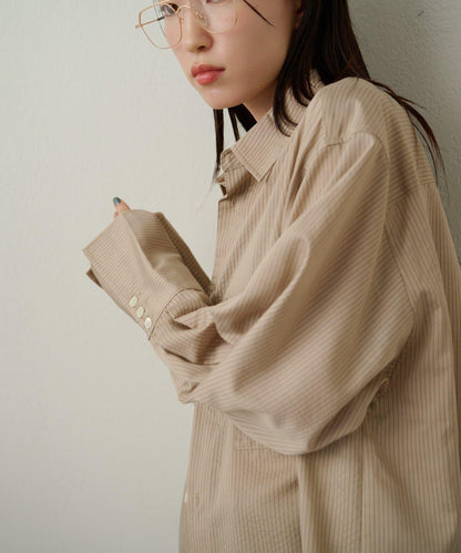 條紋寬鬆襯衫