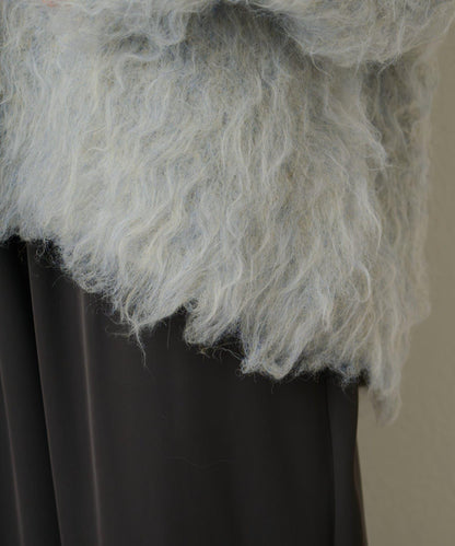 磨毛V領針織套頭衫