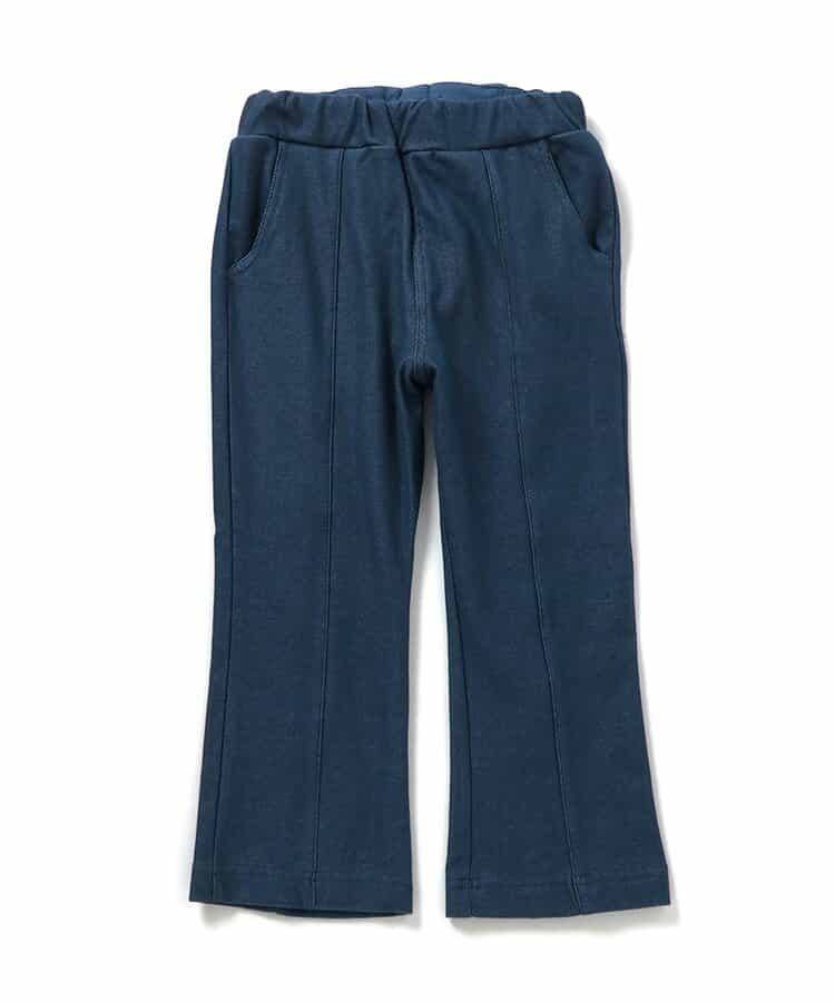 後背開口剪裁針織長褲 10分丈