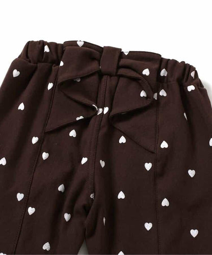 後背開口剪裁針織長褲 10分丈