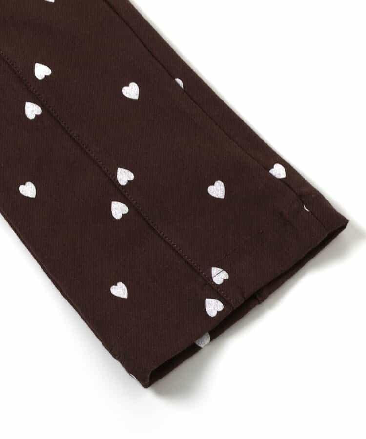 後背開口剪裁針織長褲 10分丈