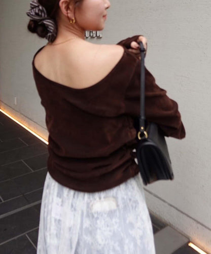 【@toitopoooo_____聯名】透視天鵝絨上衣