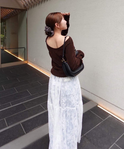 【@toitopoooo_____聯名】透視天鵝絨上衣