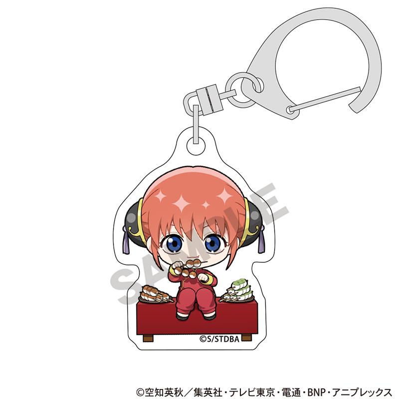 《銀魂》迷你亞克力鑰匙扣 神樂 休息時間 Q版角色