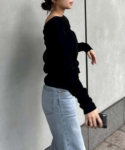 【@toitopoooo_____聯名】透視天鵝絨上衣