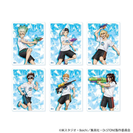 《Dr.STONE 石紀元》亞克力卡片12/水槍ver. 完整套裝（全6種）（新繪插畫）【完整套裝/6個裝】