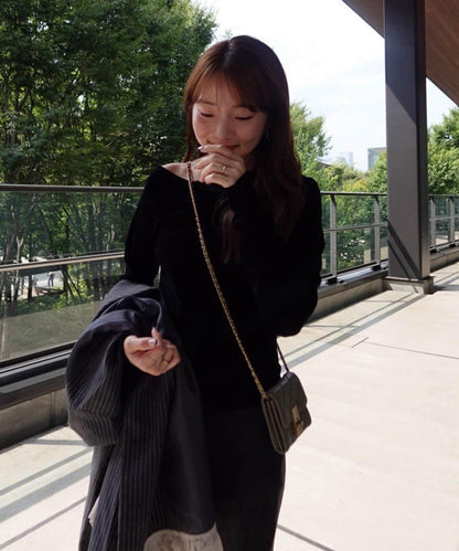 【@toitopoooo_____聯名】透視天鵝絨上衣