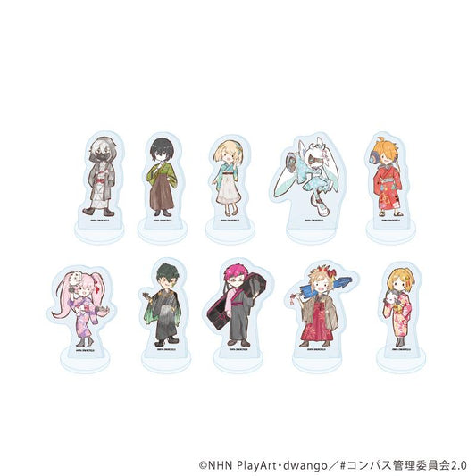 #COMPASS 2.0 戰鬥機理解析系統 亞克力迷你立牌01/全套（共10種）（GraffArt插畫）【全套/10個裝】