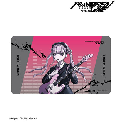 HUNDRED LINE -最終防衛學園- 描繪插畫 九十九過子 搖滾樂隊ver. 多功能桌墊