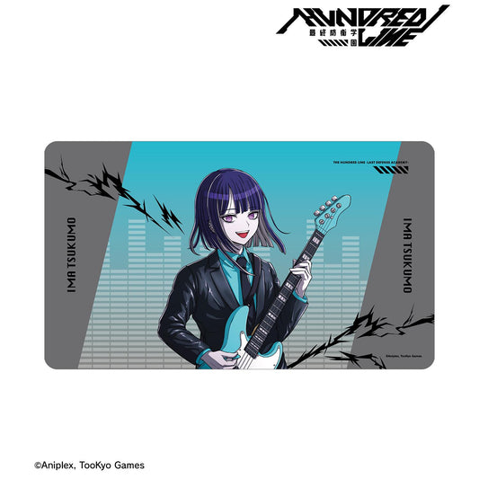 HUNDRED LINE -最終防衛學園- 繪製插畫 九十九今馬 搖滾樂隊ver. 多功能桌墊