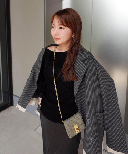 【@toitopoooo_____聯名】透視天鵝絨上衣