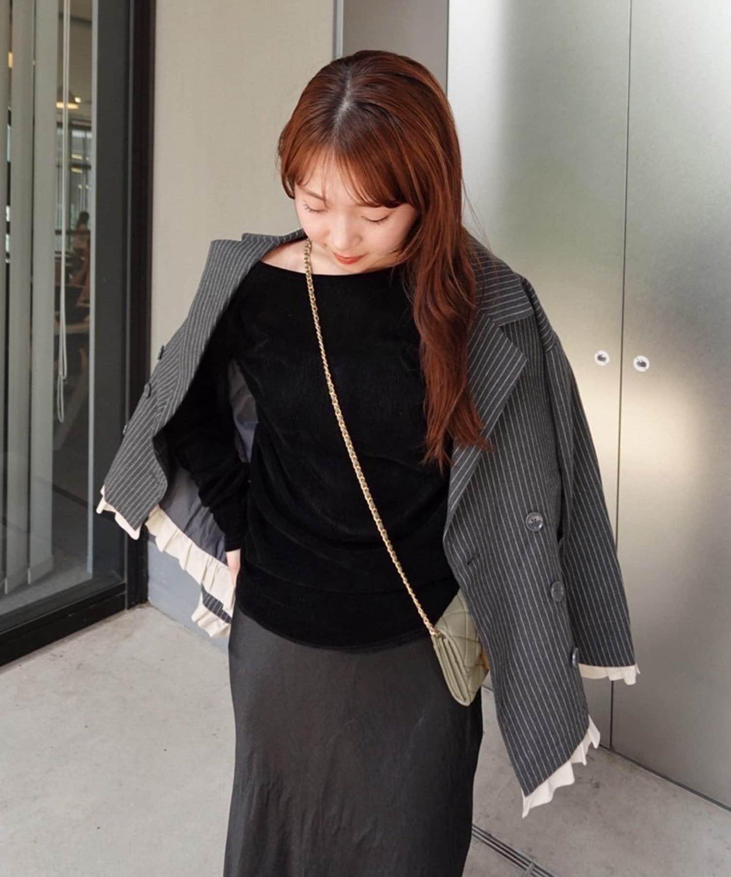 【@toitopoooo_____聯名】透視天鵝絨上衣