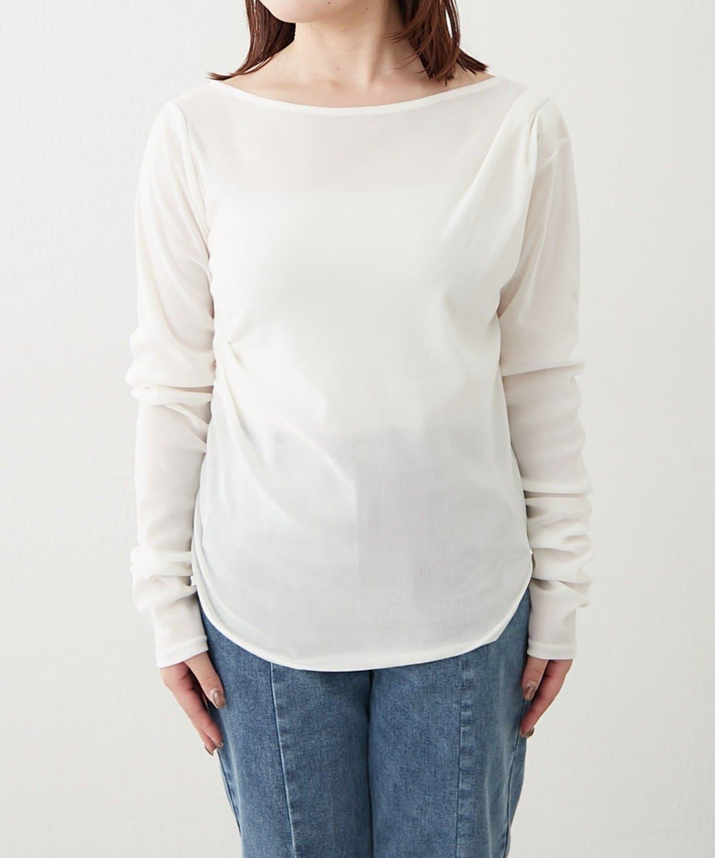 【@toitopoooo_____聯名】透視天鵝絨上衣