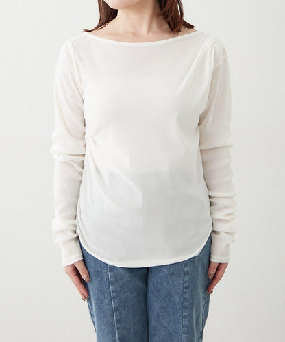 【@toitopoooo_____聯名】透視天鵝絨上衣