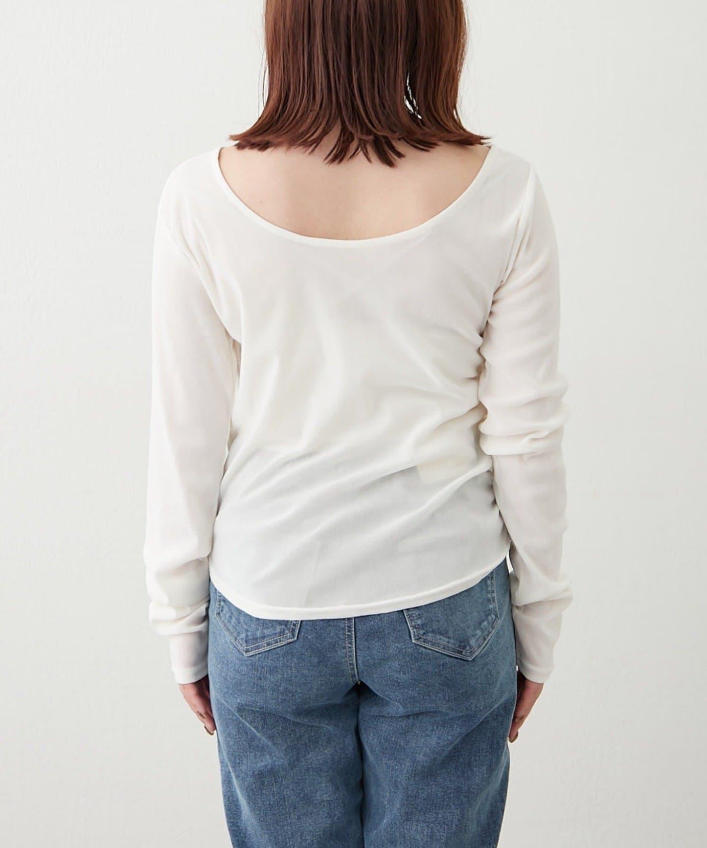 【@toitopoooo_____聯名】透視天鵝絨上衣