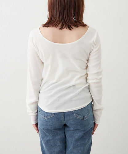 【@toitopoooo_____聯名】透視天鵝絨上衣