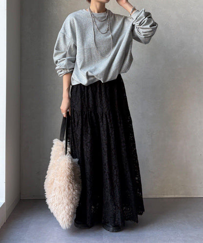 衛衣面料袖褶裝飾套頭衫