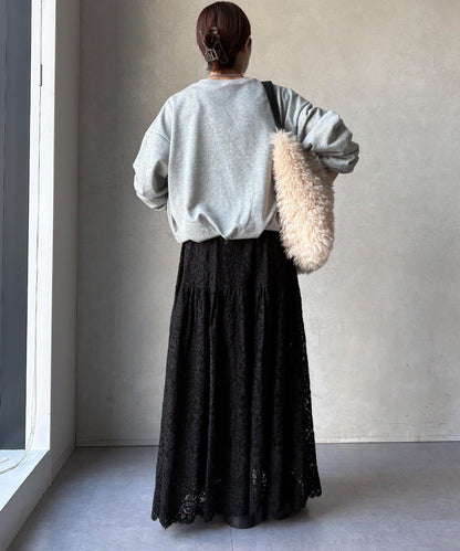 衛衣面料袖褶裝飾套頭衫