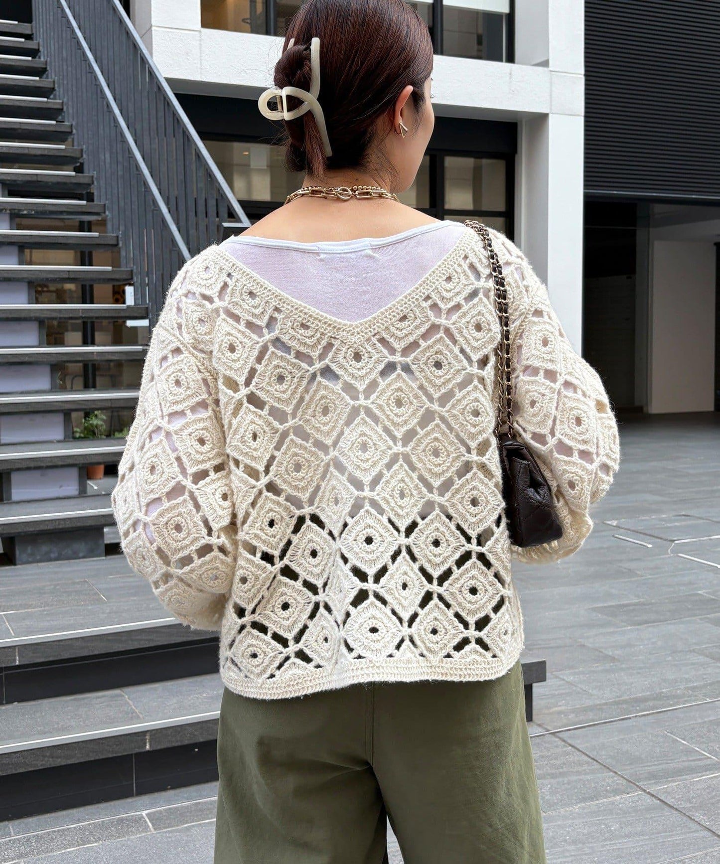 【DouDou】鉤針刺繡套頭衫