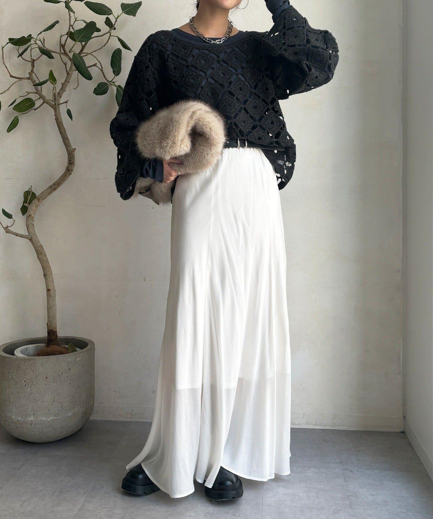 【DouDou】鉤針刺繡套頭衫