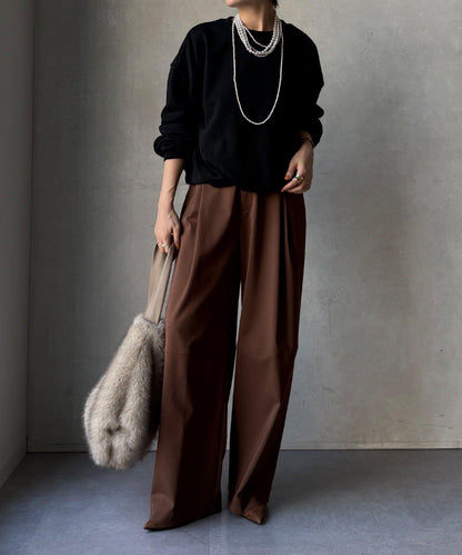 衛衣面料袖褶裝飾套頭衫