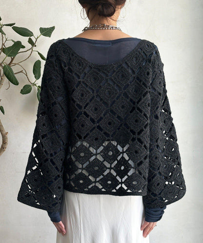 【DouDou】鉤針刺繡套頭衫