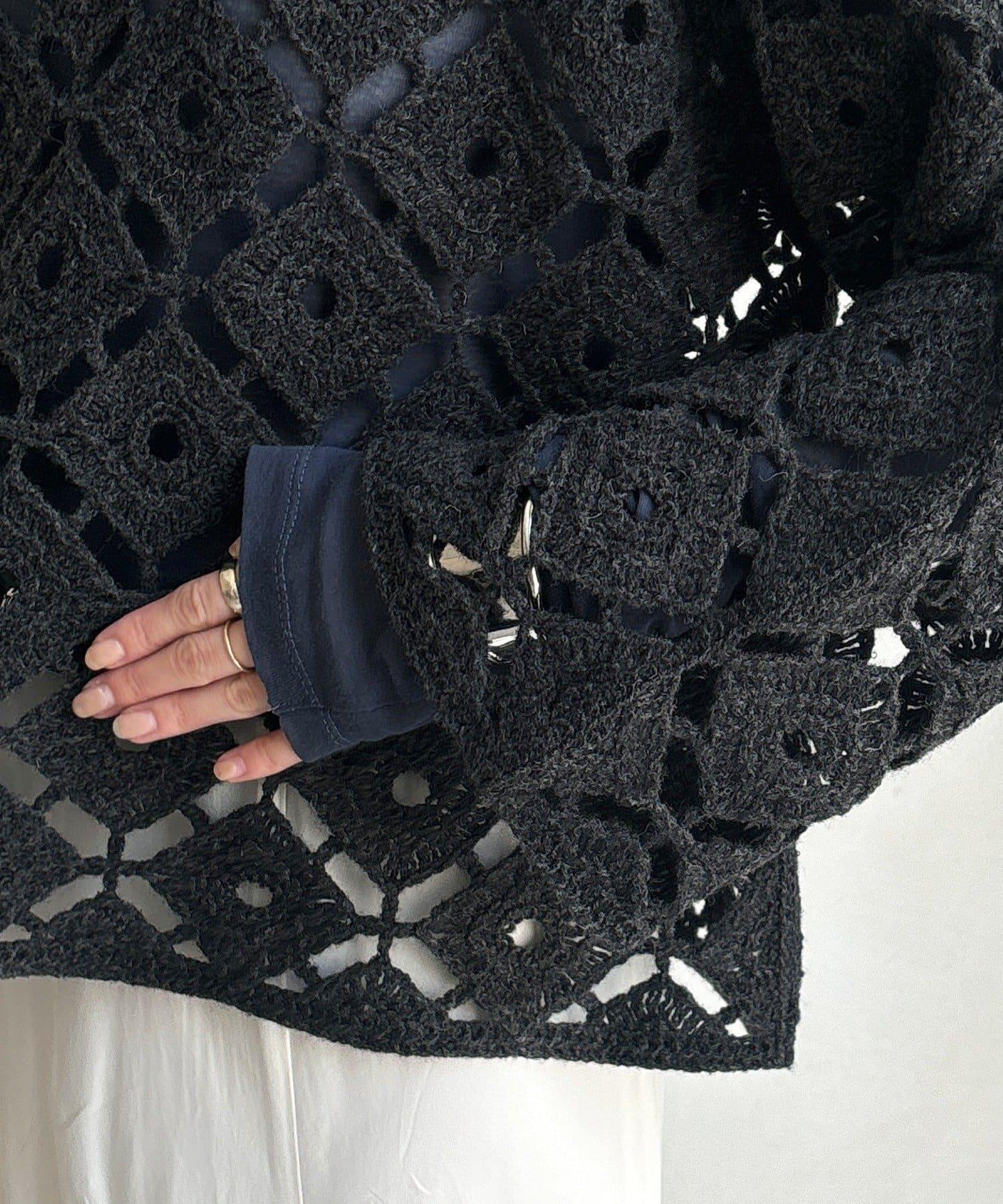 【DouDou】鉤針刺繡套頭衫