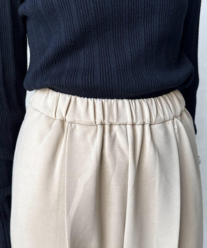 剪裁褶皺錐形褲