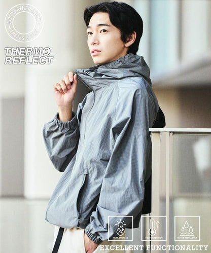 全氣候運動服 鈦加工尼龍連帽夾克