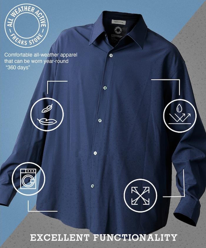 ALL WEATHER ACTIVE WEAR/全氣候運動休閒寬鬆版常規領襯衫