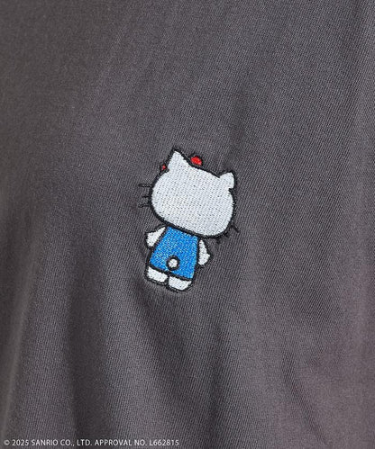 HELLO KITTY 報紙印花長袖T恤