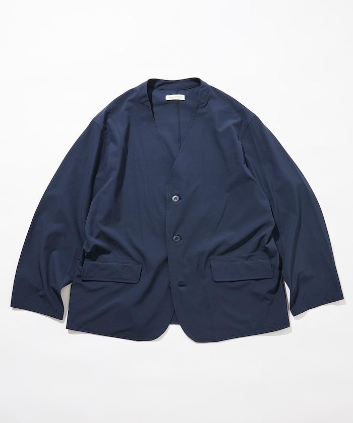 ALL WEATHER ACTIVE WEAR 全氣候活力服裝 舒適版型無領夾克套裝/寬鬆長褲