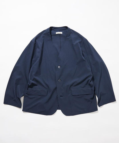 ALL WEATHER ACTIVE WEAR 全氣候活力服裝 舒適版型無領夾克套裝/寬鬆長褲