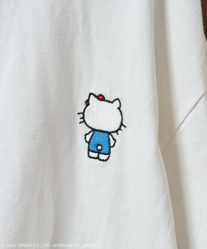 HELLO KITTY 報紙印花長袖T恤