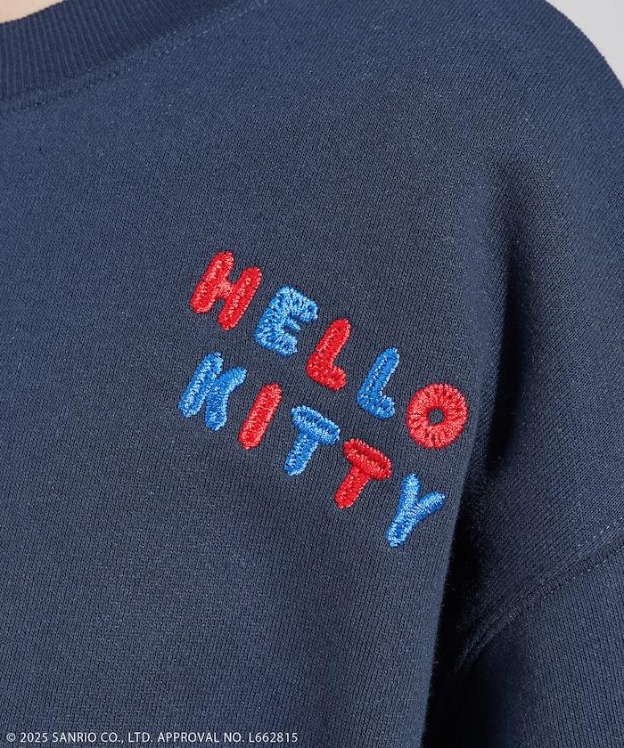 'HELLO KITTY' MESSAGE 刺繡衛衣