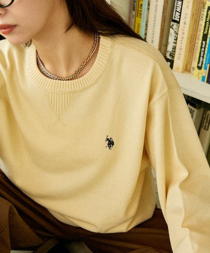 單點刺繡衛衣風針織衫