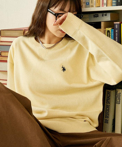 單點刺繡衛衣風針織衫