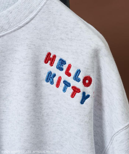 'HELLO KITTY' MESSAGE 刺繡衛衣