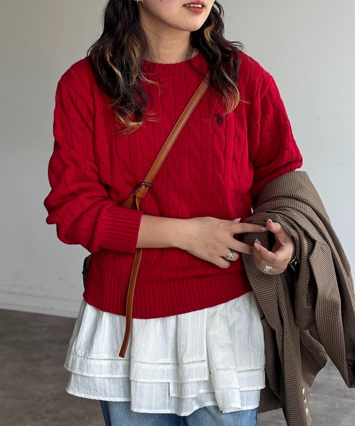 【U.S. POLO ASSN.】麻花針織衫